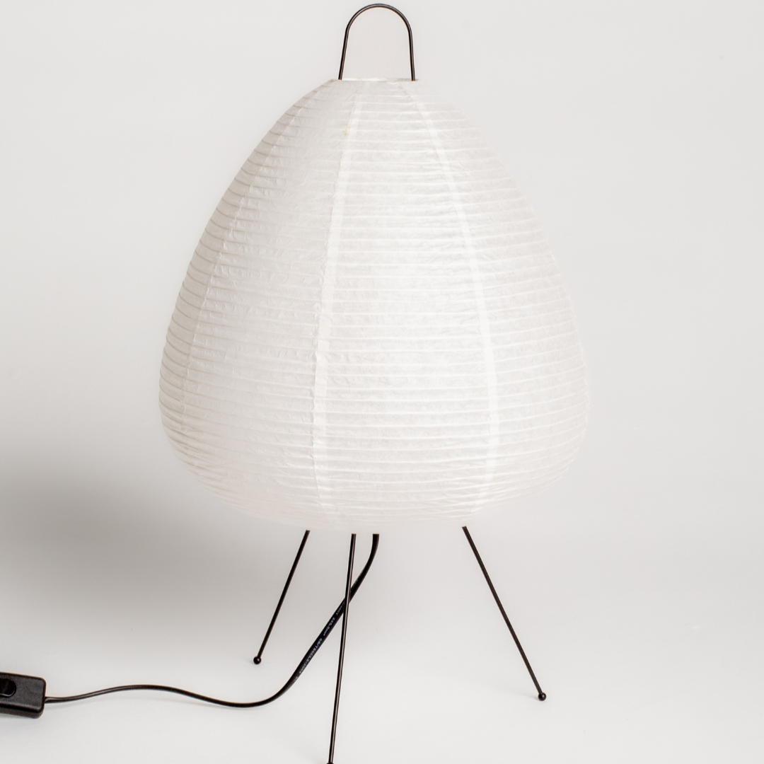 Abajur Tripé Oriental Estilo Japonês - Iluminação Elegante para Ambientes