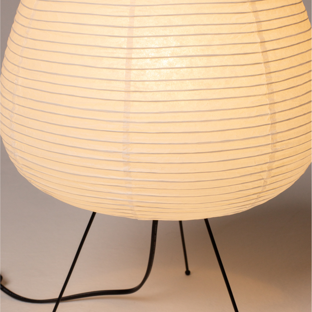 Abajur Tripé Oriental Estilo Japonês - Iluminação Elegante para Ambientes