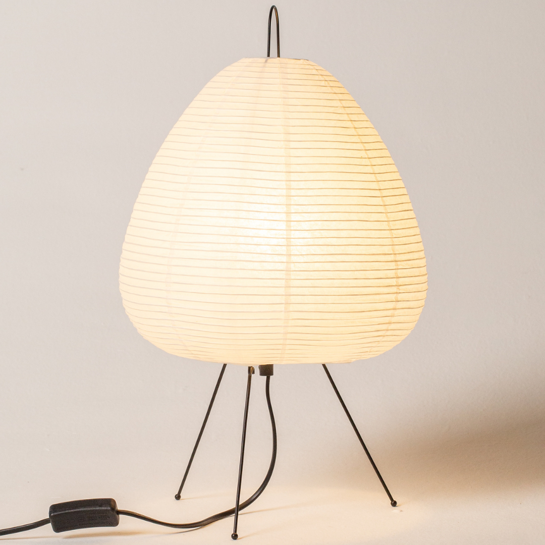 Abajur Tripé Oriental Estilo Japonês - Iluminação Elegante para Ambientes