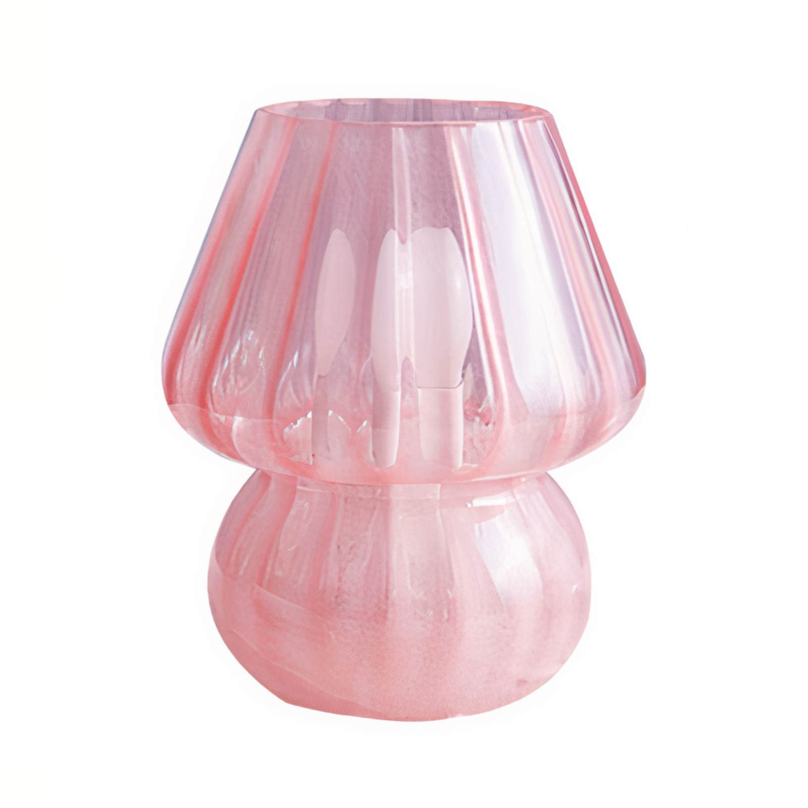 Abajur de Mesa Cogumelo em Vidro - Luminária Decorativa para Ambientes Modernos