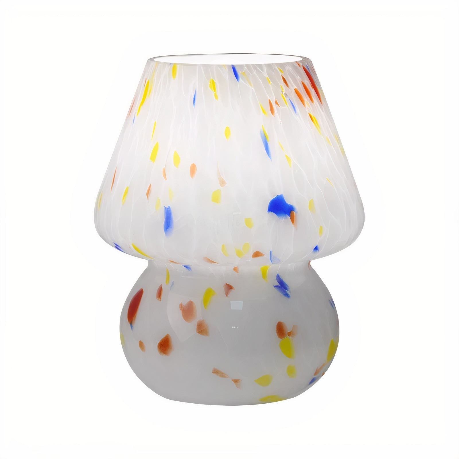 Abajur de Mesa Cogumelo em Vidro - Luminária Decorativa para Ambientes Modernos