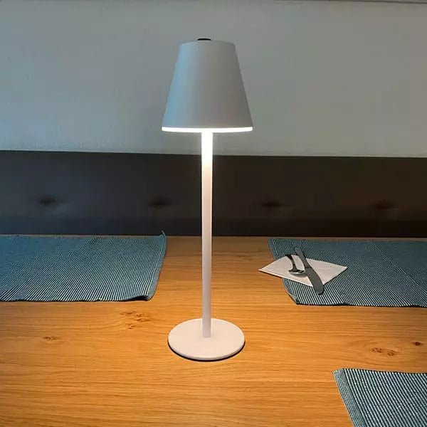 Abajur de Mesa Minimalista com Iluminação LED - Design Moderno e Elegante