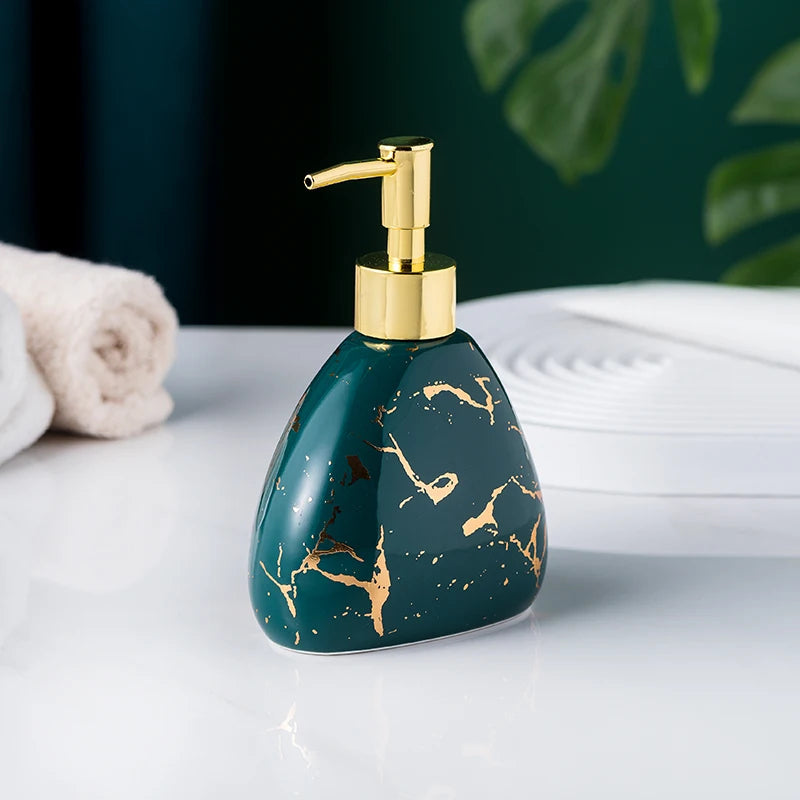 Acessórios de Banheiro Marmorizado Nórdico - 3 Cores Disponíveis