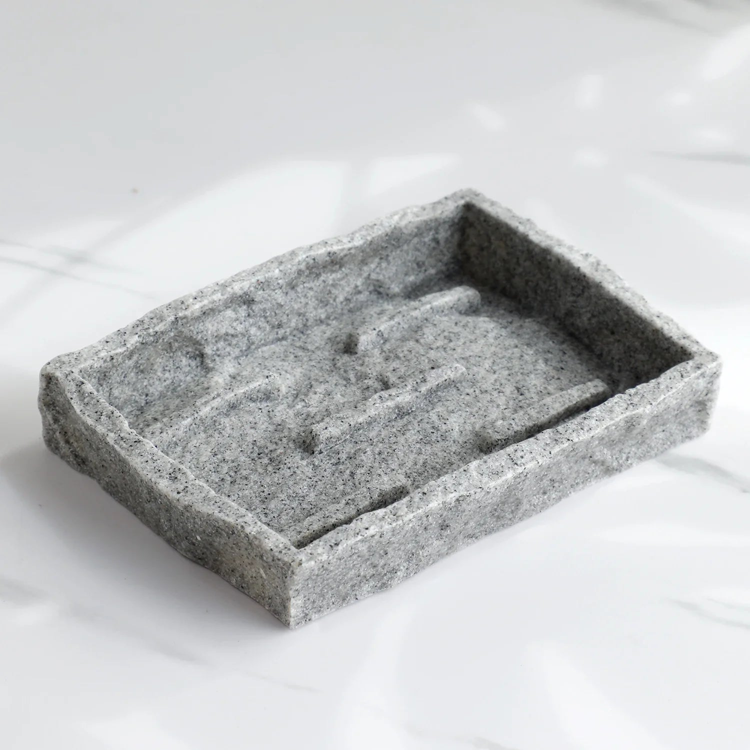 Acessórios de Banheiro em Cimento Queimado - Conjunto com 4 Peças