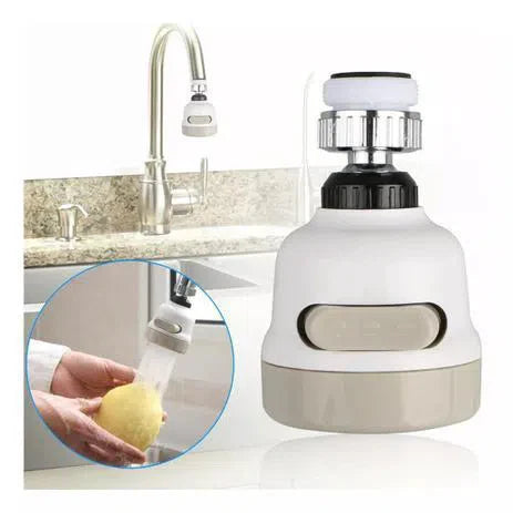 Adaptador de Torneira com Jato Rotativo 360° - Limpeza Prática e Eficiente