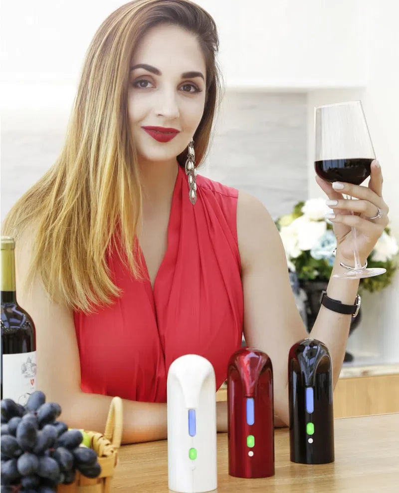 Aerador Eléctrico para Vinho - Dispositivo de Oxigenação Rápida