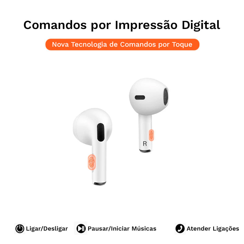 Fones de Ouvido Sem Fio Air Pro 6 - Qualidade de Som Premium, Cancelamento de Ruído, Conectividade Bluetooth