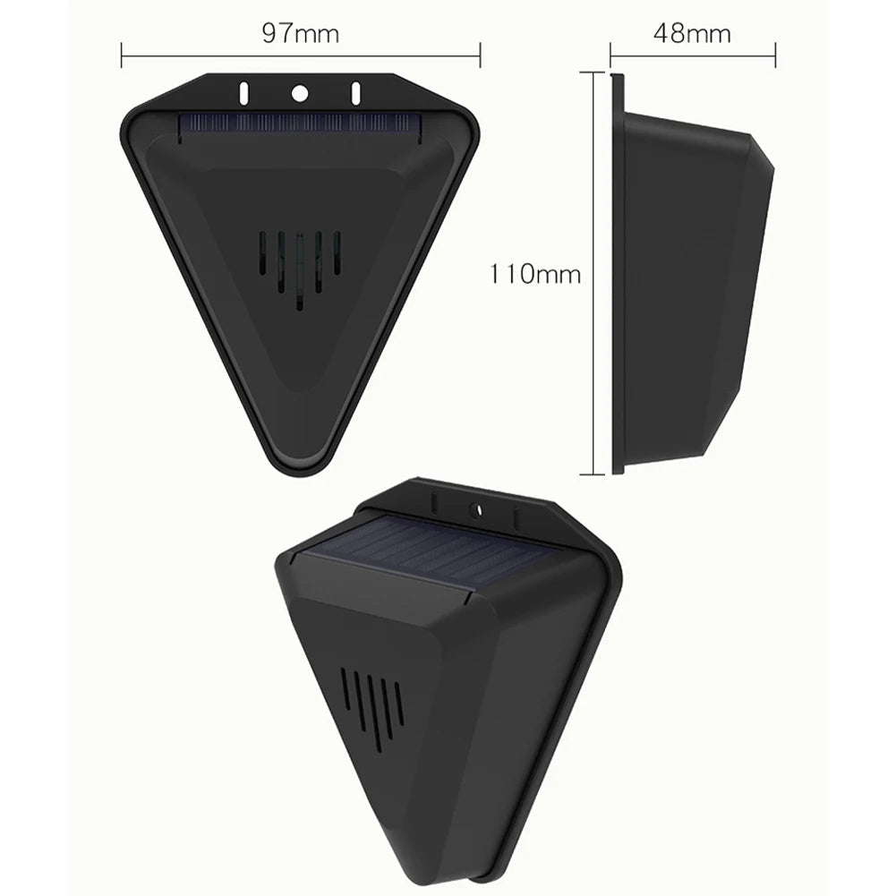 Alarme Solar Repelente de Pássaros Impermeável com Tecnologia Solar - Segurança Eficiente