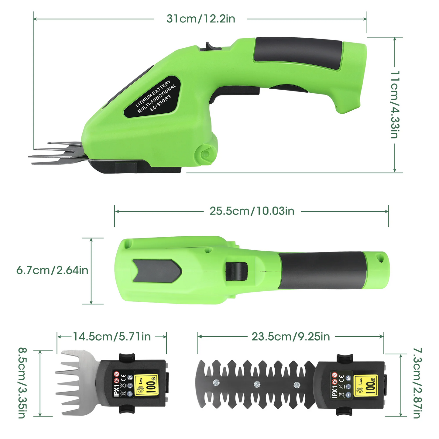 Aparador de Grama Elétrico Sem Fio - EcoTrim 40V com Lâmina de Corte Ajustável