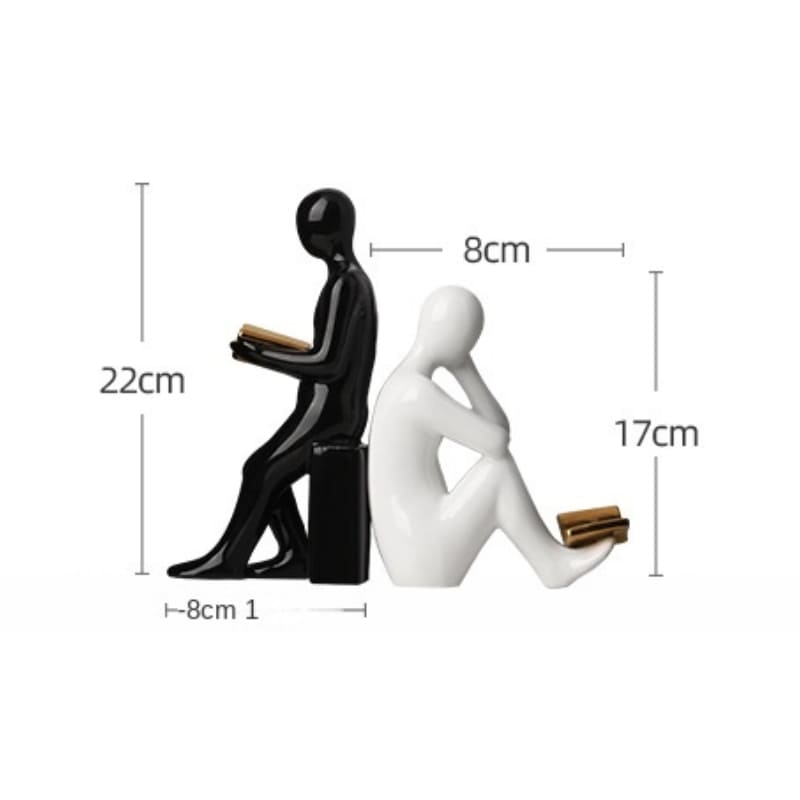 Aparador de Livros Cerâmico Decorativo Bibliocanto