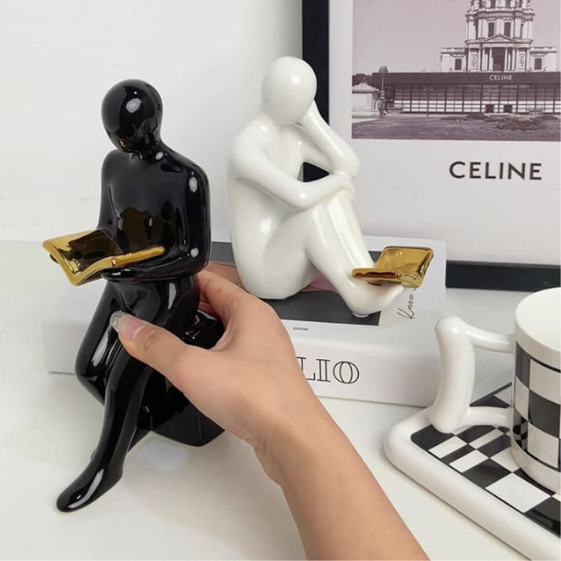 Aparador de Livros Cerâmico Decorativo Bibliocanto