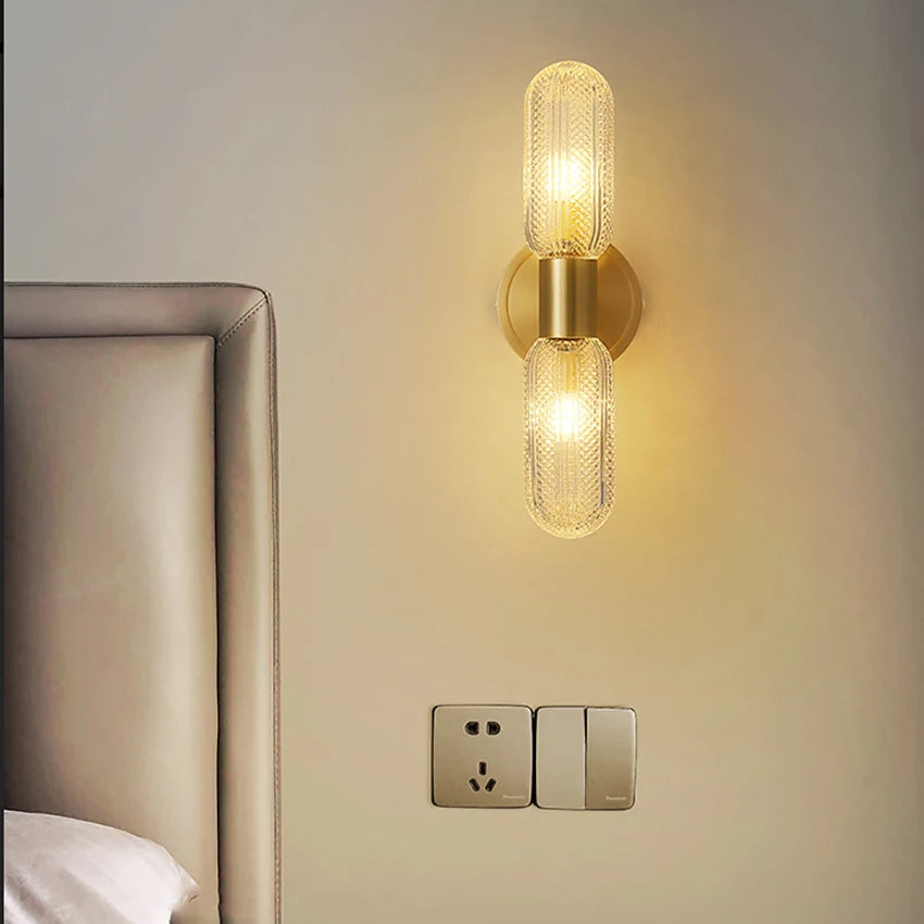Arandela de Parede Interna Dourada Retro para Decoração - Elegância Clássica
