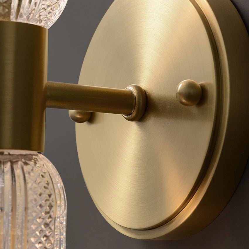 Arandela de Parede Interna Dourada Retro para Decoração - Elegância Clássica