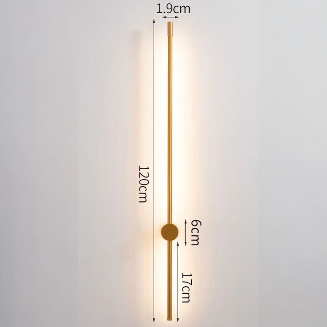 Arandela de Parede Interna Linear Ajustável - Iluminação Moderna e Estilosa
