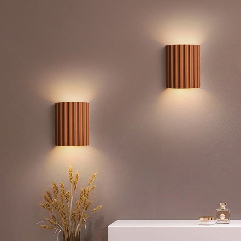 Arandela de Cerâmica para Iluminação de Sala e Quarto - Luminária Decorativa