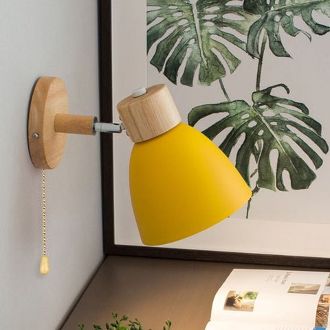 Arandela de Parede Bivolt de Madeira - Iluminação Decorativa