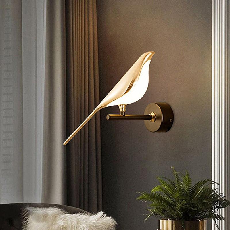Arandela de Parede Decorativa Pássaro Estilo Nórdico