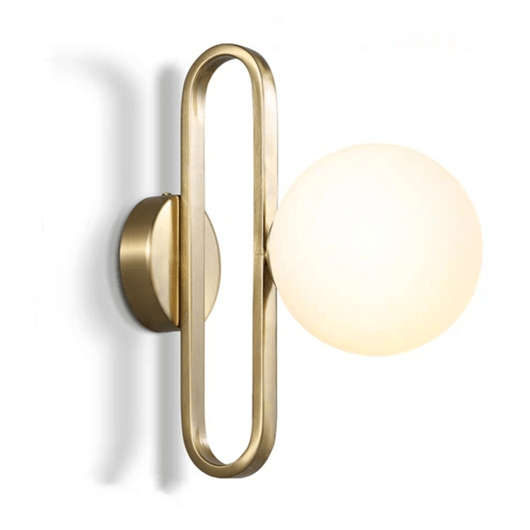 Arandela de Parede Interna Dourada com Iluminação LED - Design Moderno e Elegante