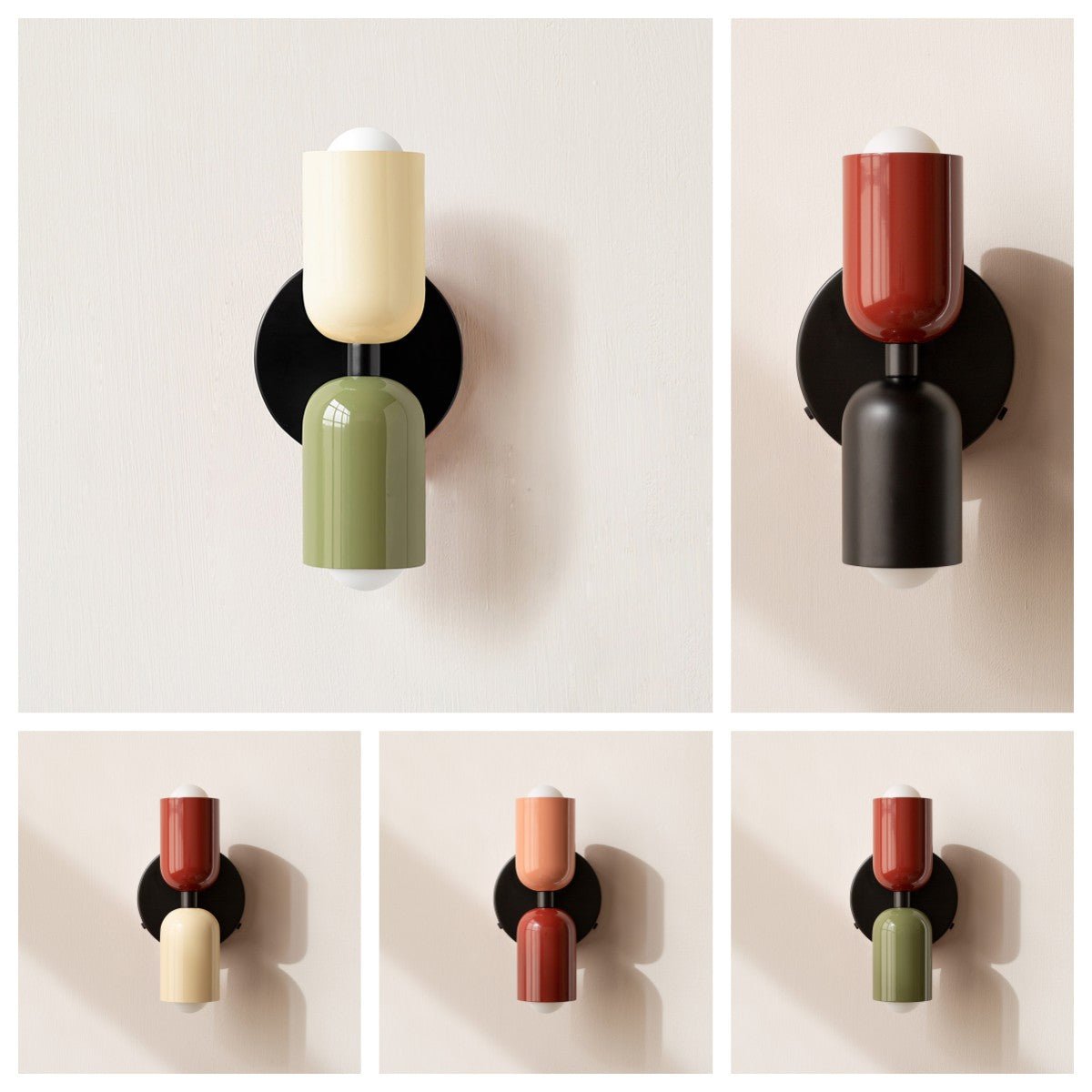 Arandela de Parede Dupla Minimalista em Metal - Iluminação Moderna para Ambientes