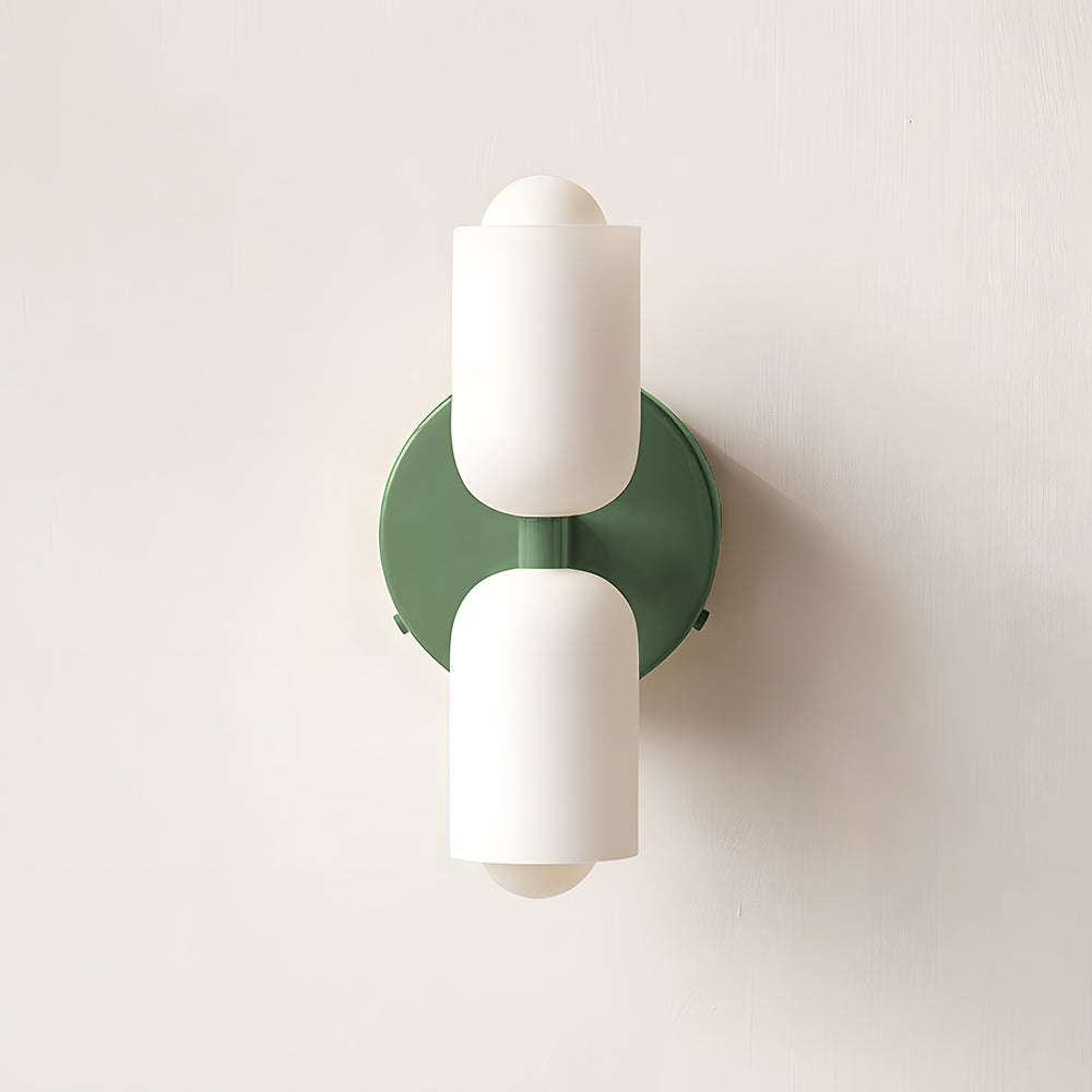 Arandela de Parede Dupla Minimalista em Tom Creme