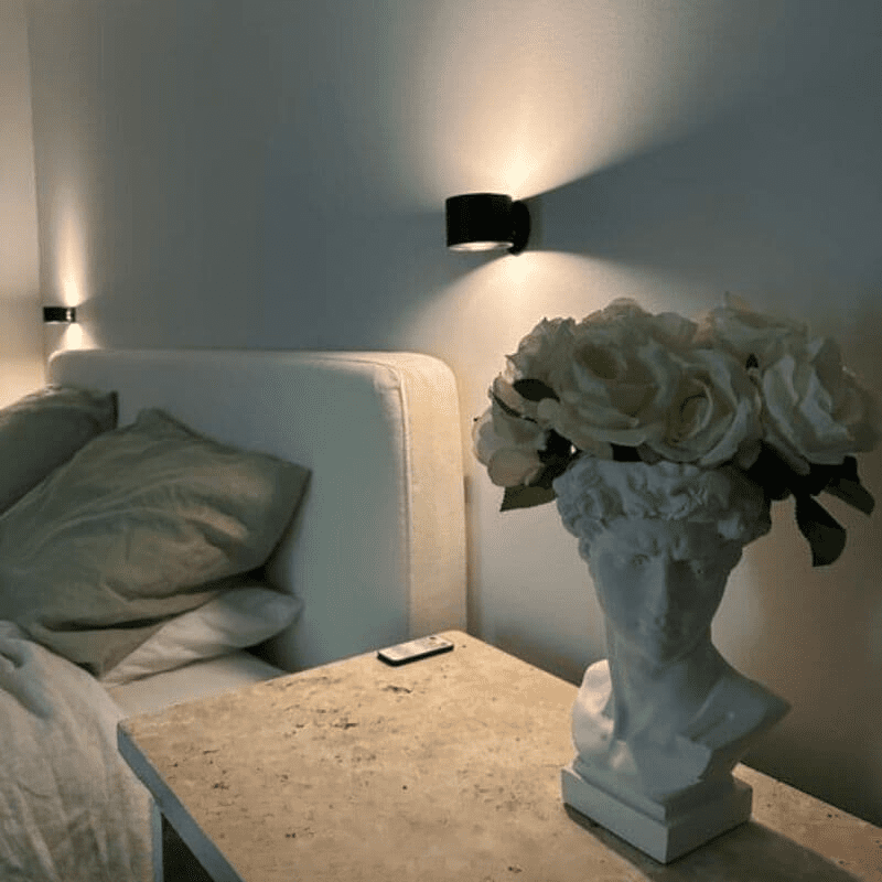 Arandela de Parede Interna LED Bifocal Sem Fio para Iluminação Decorativa