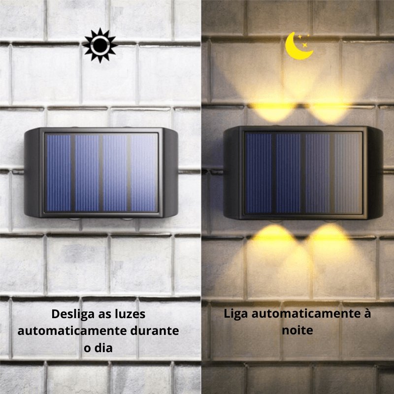 Arandela de Parede LED Solar para Área Externa - Iluminação Eficiente e Sustentável
