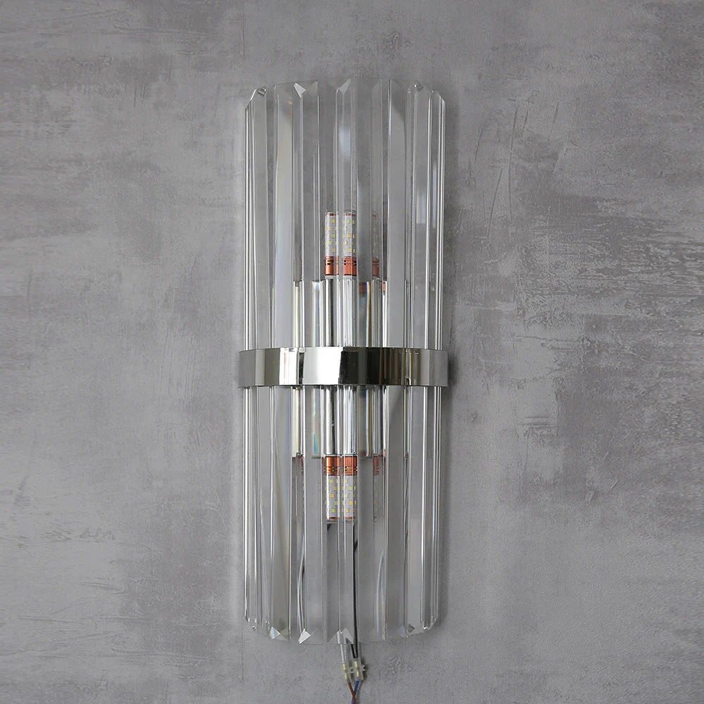 Arandela de Parede Luxuosa em Cristal para Iluminação Sofisticada