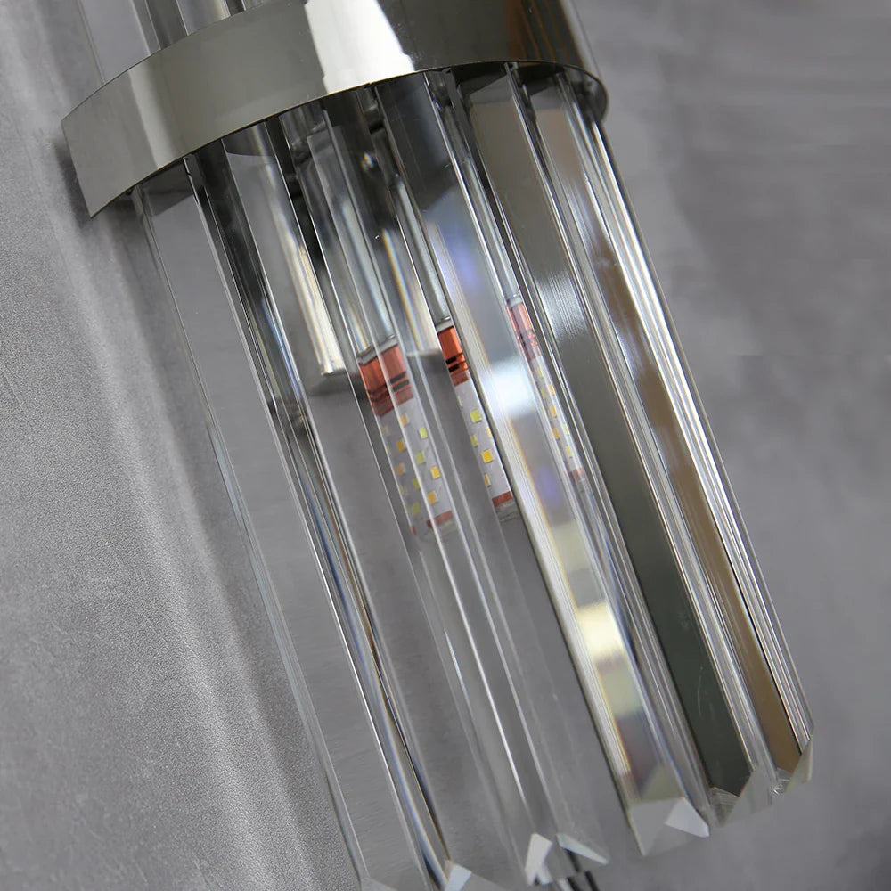 Arandela de Parede Luxuosa em Cristal para Iluminação Sofisticada