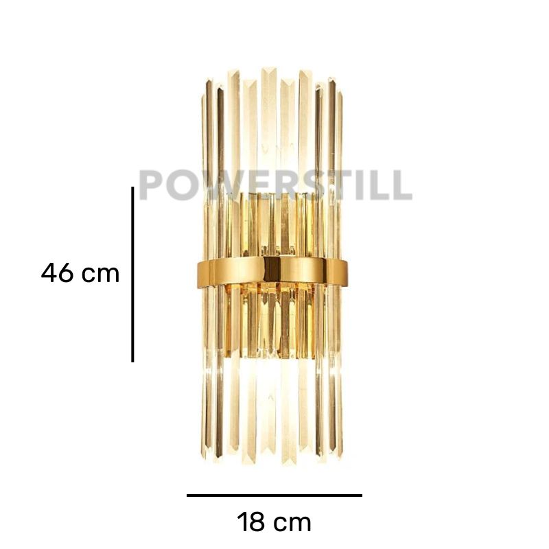 Arandela de Parede Luxuosa em Cristal para Iluminação Sofisticada