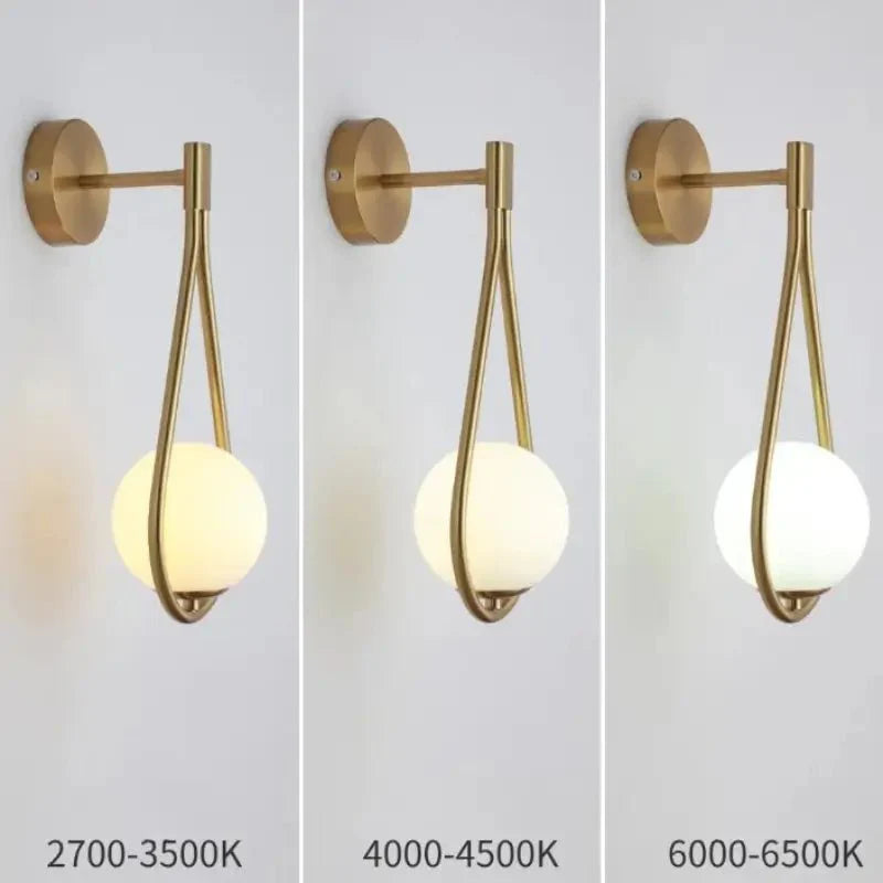 Arandela de Parede Minimalista em Metal - Design Gota