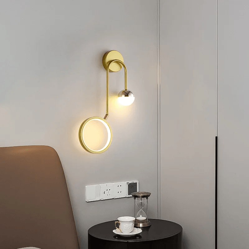 Arandela de Parede Interna Moderna para Quarto Gleam - Iluminação Decorativa