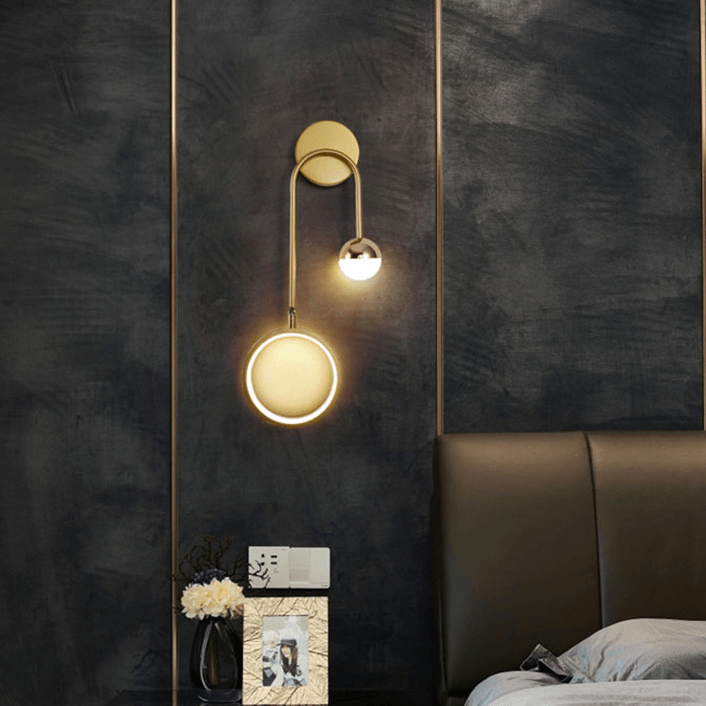 Arandela de Parede Interna Moderna para Quarto Gleam - Iluminação Decorativa