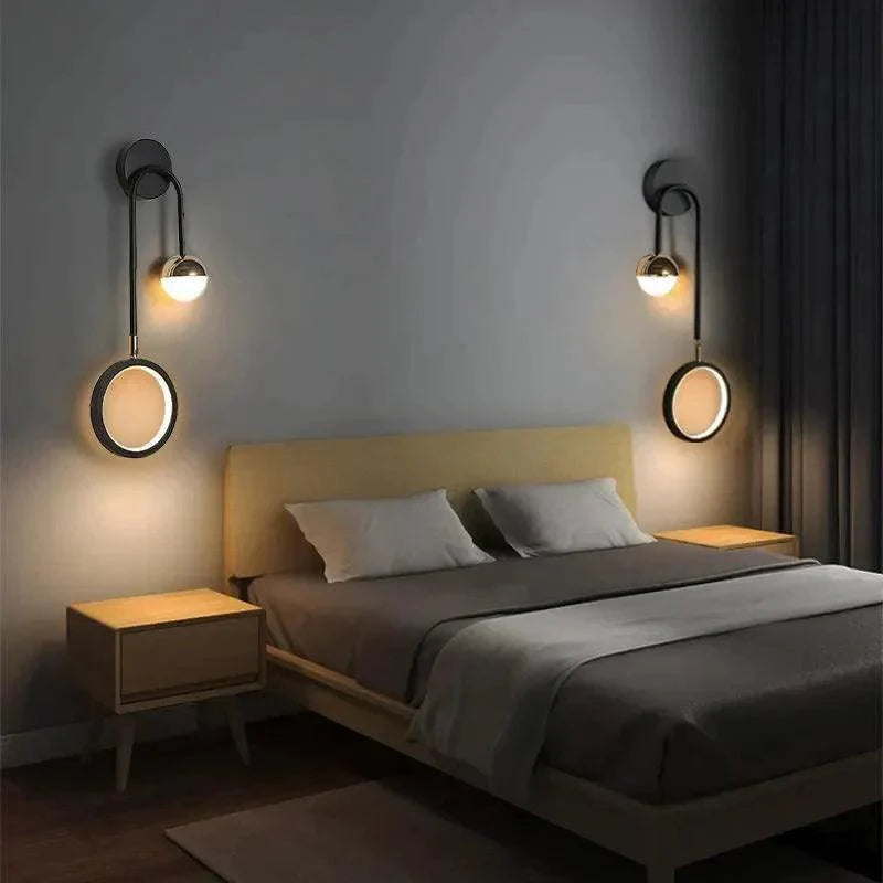 Arandela de Parede Interna Moderna para Quarto Gleam - Iluminação Decorativa