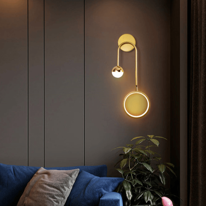 Arandela de Parede Interna Moderna para Quarto Gleam - Iluminação Decorativa