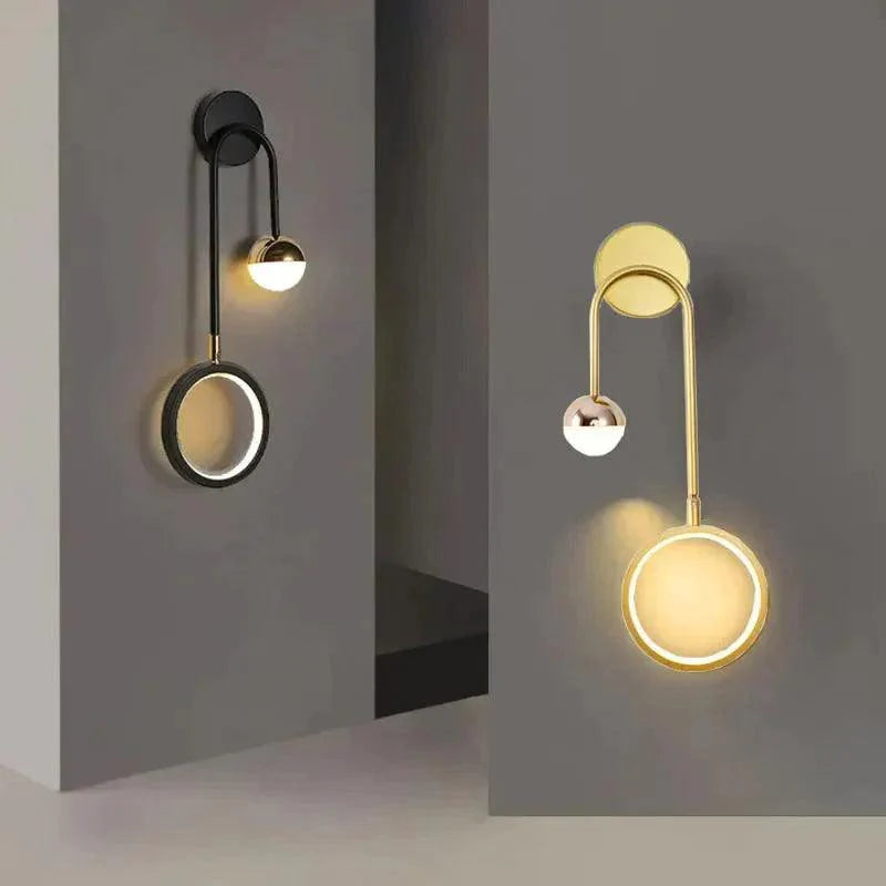 Arandela de Parede Interna Moderna para Quarto Gleam - Iluminação Decorativa