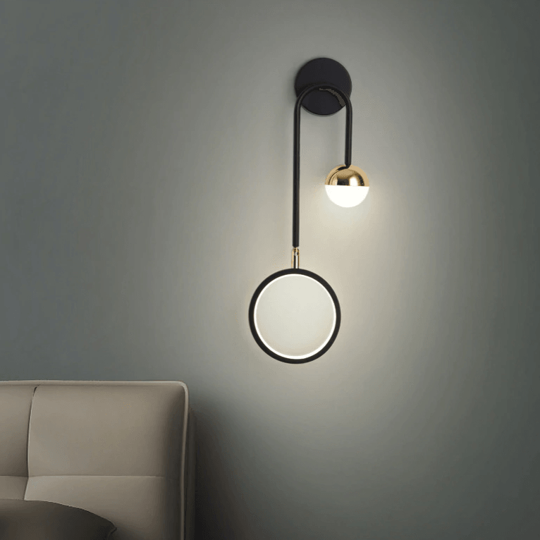 Arandela de Parede Interna Moderna para Quarto Gleam - Iluminação Decorativa
