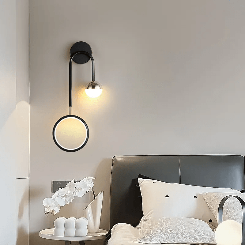 Arandela de Parede Interna Moderna para Quarto Gleam - Iluminação Decorativa