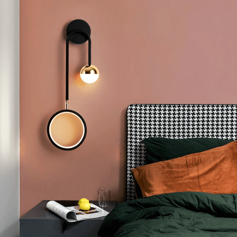 Arandela de Parede Interna Moderna para Quarto Gleam - Iluminação Decorativa