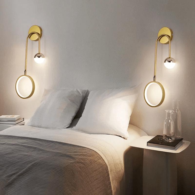 Arandela de Parede Interna Moderna para Quarto Gleam - Iluminação Decorativa