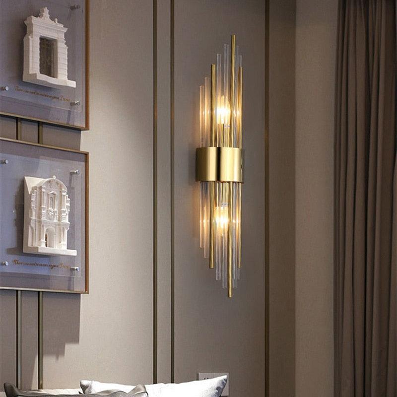 Arandela de Parede em Metal e Vidro Spartan - Iluminação Decorativa para Ambientes Internos