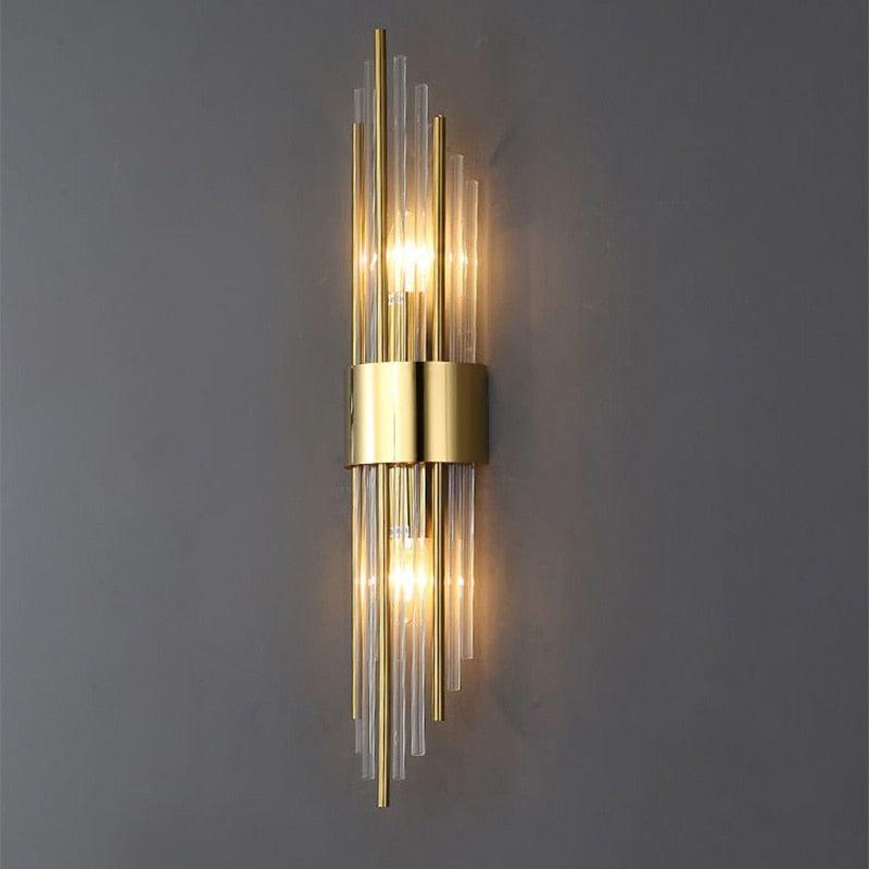 Arandela de Parede em Metal e Vidro Spartan - Iluminação Decorativa para Ambientes Internos