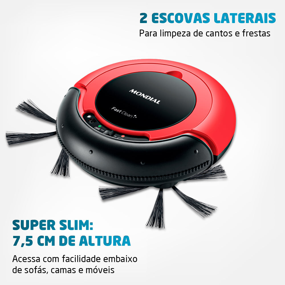 Robô Aspirador Multifuncional 3 em 1 Bivolt - Limpeza Inteligente