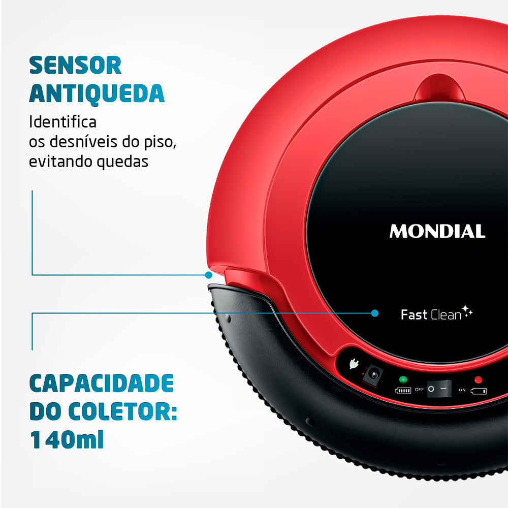 Robô Aspirador Multifuncional 3 em 1 Bivolt - Limpeza Inteligente