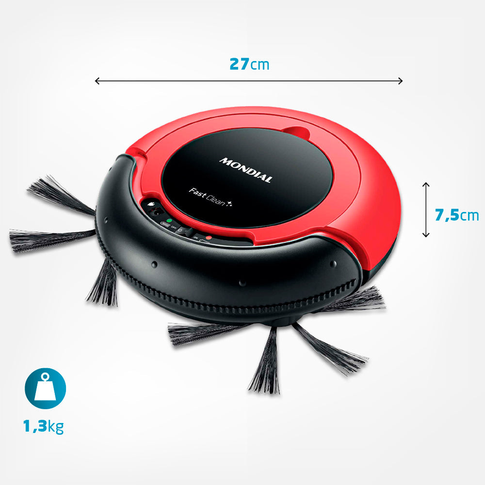 Robô Aspirador Multifuncional 3 em 1 Bivolt - Limpeza Inteligente
