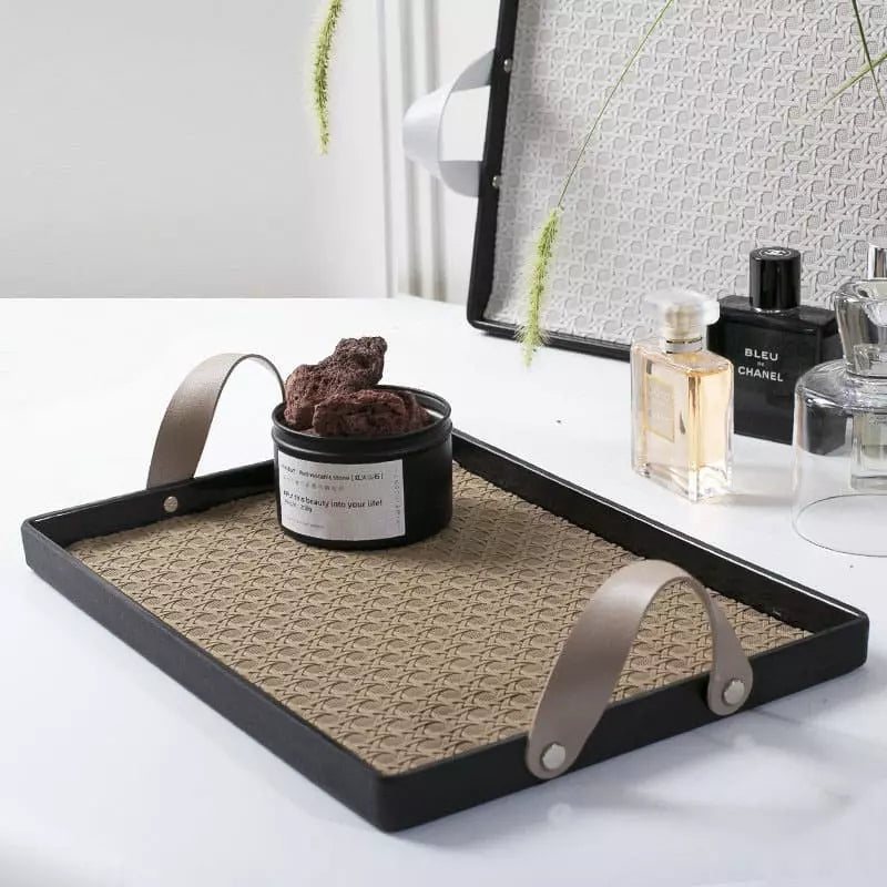 Bandeja Decorativa Retangular para Banheiro ou Sala com Alça