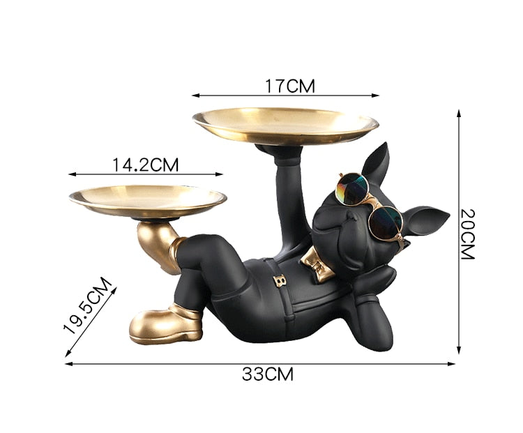 Bandeja Dupla BullDog Mordomo para Servir Alimentos