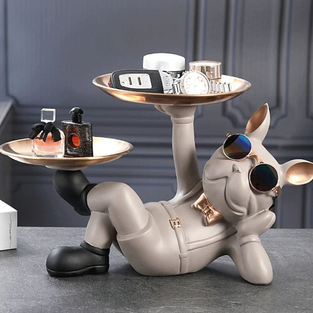 Bandeja Dupla BullDog Mordomo para Servir Alimentos