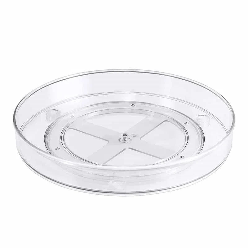 Bandeja Giratória de Acrílico com 1 ou 2 Andares - Ideal para Organização e Exibição