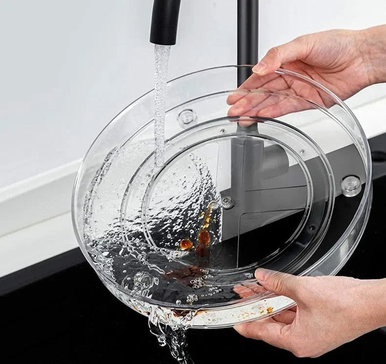 Bandeja Giratória de Acrílico com 1 ou 2 Andares - Ideal para Organização e Exibição