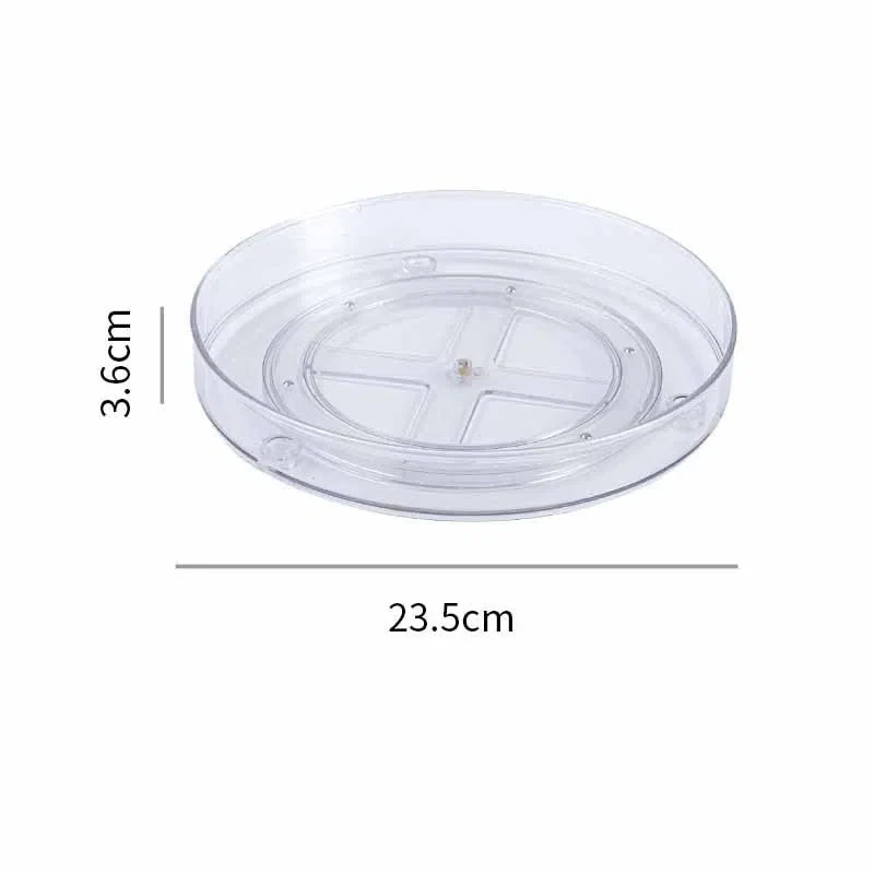 Bandeja Giratória de Acrílico com 1 ou 2 Andares - Ideal para Organização e Exibição